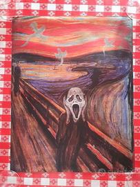 Poster Scream Ghostface Urlo di Munch 41,5 cm x 32