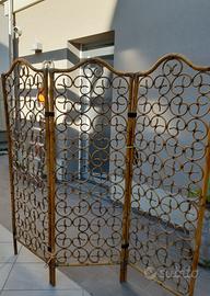 Paravento Legno di Bambù anni 60
