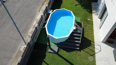 Piscina GRE Fidji ovale 500x300x120 cm