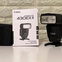 Flash Canon 430ex ii + accessori + manuale