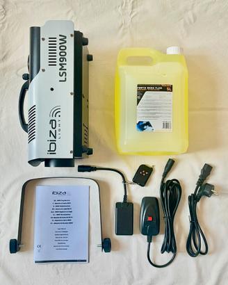 Ibiza Light 900W Macchina del fumo + liquido 5L