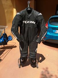 tuta moto 50 ixon uomo in pelle intera 