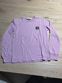 Felpa con applicazione Stone Island Junior