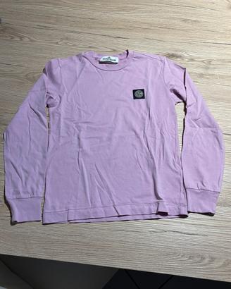 Felpa con applicazione Stone Island Junior
