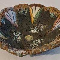 Ciotona in pietra lavica/ceramica Italo Casini '50