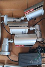 telecamere di videosorveglianza con centralina