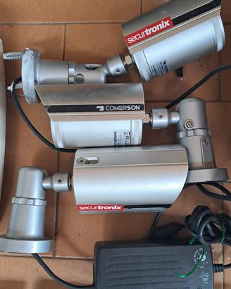 telecamere di videosorveglianza con centralina