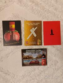 cartoline campari,lucano,ramazzotti,braulio