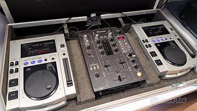 Sistema Pioneer DJ completo – DJM‑400 + 2 CDJ‑100S