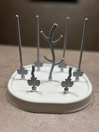 Scolabiberon compatto per neonati con supporti