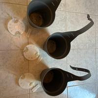 Vasi Plastecnic MYmood App 18, grigio- 3 pezzi