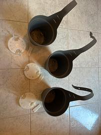 Vasi Plastecnic MYmood App 18, grigio- 3 pezzi