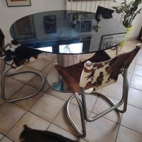 sedie vintage cavallino cromate anni 70 