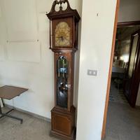 Orologio  a colonna da pavimento in legno