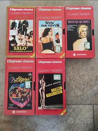 5 Vhs vintage - I Classici Proibiti - L'espresso