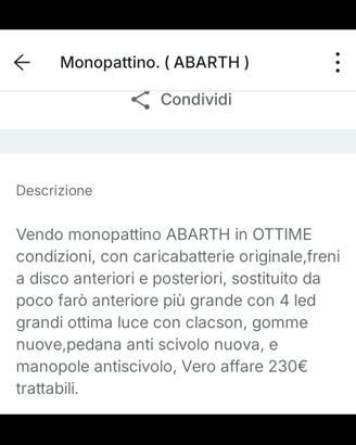 monopattino . ABARTH .