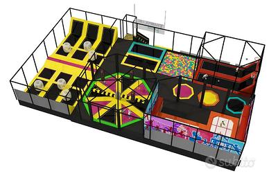 Trampoline Park su Misura per Parchi Gioco