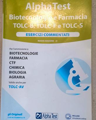 alpha test-tolc B/F/S manuale+ esercizi