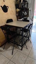 Tavolo alto+ 4 sgabelli bar