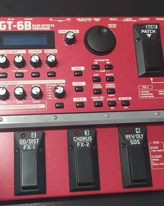 MULTIEFFETTO PER BASSO ELETTRICO BOSS GT-6B