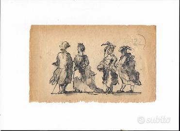 Copia di disegno antico di Francesco Guardi