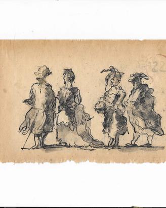 Copia di disegno antico di Francesco Guardi