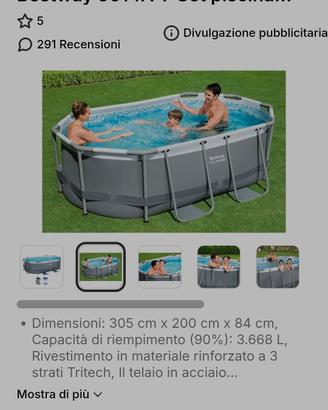 Piscina esterna 300x200x84