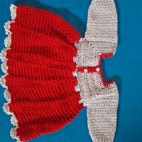 Vestito autunnale in lana per bambina