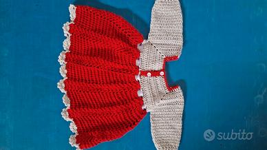 Vestito autunnale in lana per bambina