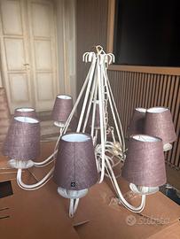 Lampadario shabby chic