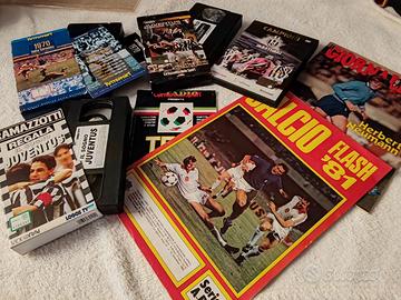 Album Calciatori Flash 1980 e Vhs Calcio Juventus