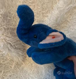 Beanie Baby Elefante - Blu