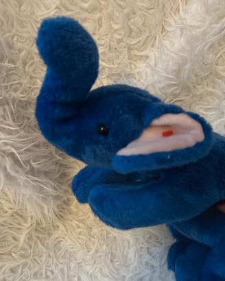 Beanie Baby Elefante - Blu