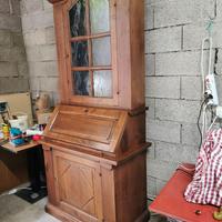 Vetrina Credenza in noce massello