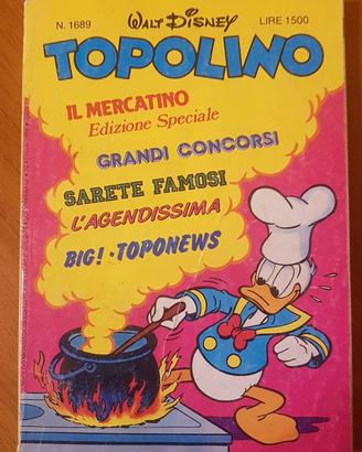 Topolino libretto Disney n.1689 del 10 Aprile 1988