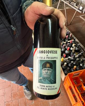 Vino da collezione mussolini