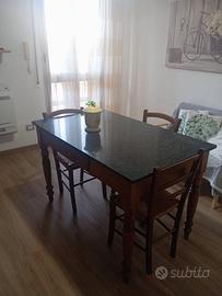 Tavolo antico in legno, rettangolare