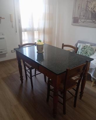 Tavolo antico in legno, rettangolare
