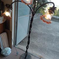 LAMPADA DA SALOTTO IN FERRO BATTUTO