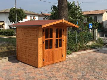 Casetta da giardino in legno 2,00 x 2,00 m