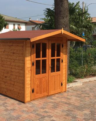 Casetta da giardino in legno 2,00 x 2,00 m