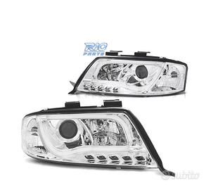 FARI AUDI A6 4B 01-04 LUCE DIURNA A TUBO FONDO CRO