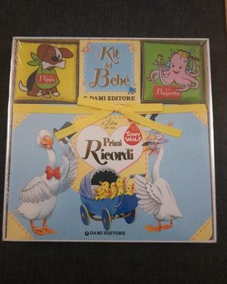 Kit bebe' Set bambino libro ricordi e altri