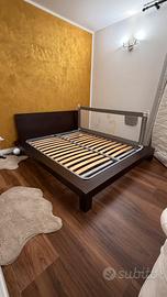 Letto Matrimoniale Design Zen in Legno Massello