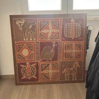 Comodino basso e tela
