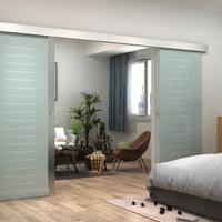 Porte scorrevoli in vetro temperato