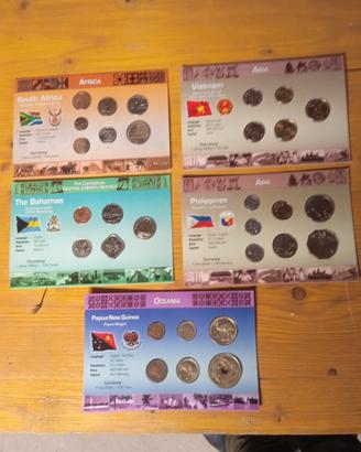 set monete da collezione 