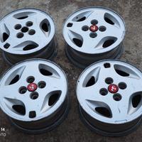 Cerchi in lega originali Fiat Uno Turbo Racing.