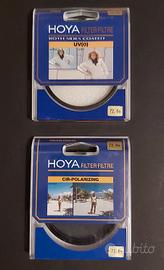 Filtro Hoya UV (0) e CIR-polarizzatore 72mm
