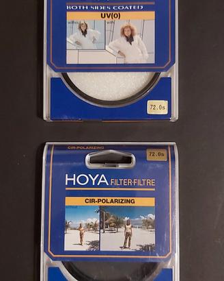 Filtro Hoya UV (0) e CIR-polarizzatore 72mm